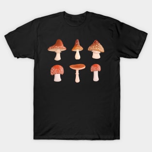 Mushroom Group Toadstools T-Shirt